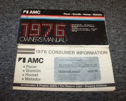 1976 AMC Gremlin Owner's Manual Set