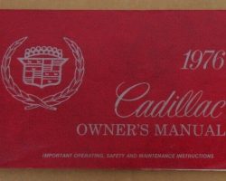 1976 Cadillac Fleetwood Owner's Manual