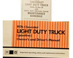 1976 Chevrolet Light Duty Truck Owner's Manual Set
