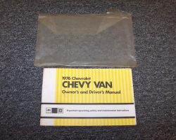 1976 Chevrolet Van Owner's Manual Set