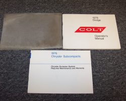 1976 Dodge Colt Owner's Manual Set