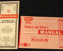 1976 GMC Sprint Owner's Manual Set