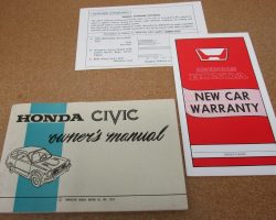 1976 Honda Civic Owner's Manual Set