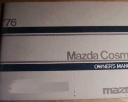 1976 Mazda Cosmo Owner's Manual