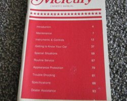 1976 Mercury Grand Marquis Owner's Manual