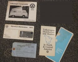 1976 Volkswagen Bus/Transporter Owner's Manual Set