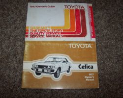 1977 Toyota Celica Owner's Manual Set