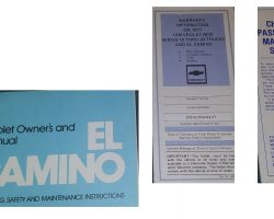 1977 Chevrolet El Camino Owner's Manual Set