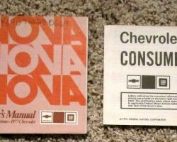 1977 Chevrolet Nova Owner's Manual Set