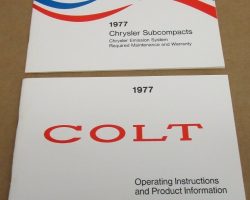 1977 Dodge Colt Owner's Manual Set
