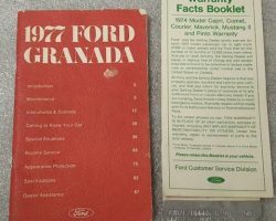 1977 Ford Granada Owner's Manual Set