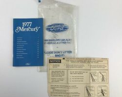 1977 Mercury Marquis Owner's Manual Set