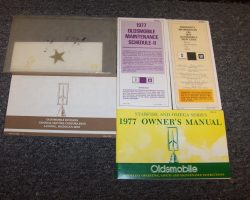 1977 Oldsmobile Omega & Starfire Owner's Manual Set