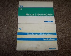 1978 Mazda B1800 Pickup Truck Owner's Manual Set