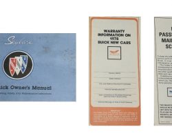 1978 Buick Skylark Owner's Manual Set