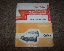 1978 Toyota Celica Owner's Manual Set