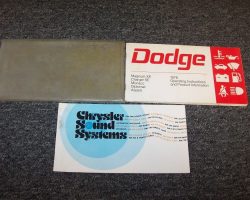 1978 Dodge Charger Owner's Manual Set