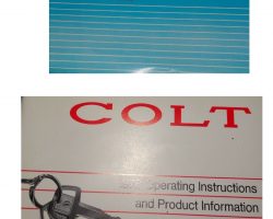 1978 Dodge Colt Owner's Manual Set