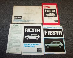1978 Ford Fiesta Owner's Manual Set