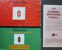 1978 Oldsmobile Omega & Starfire Owner's Manual Set