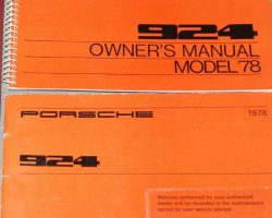1978 Porsche 924 Owner's Manual Set