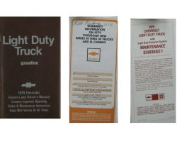 1979 Chevrolet Light Duty Truck Owner's Manual Set