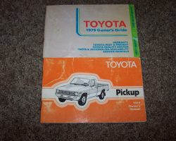 1979 Toyota Pickup Owner's Manual Set