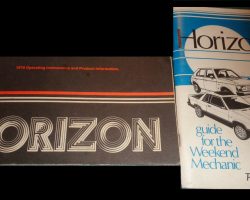 1979 Plymouth Horizon Owner's Manual Set