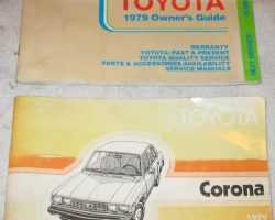 1979 Toyota Corona Owner's Manual Set