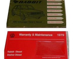 1979 Volkswagen Rabbit Owner's Manual Set