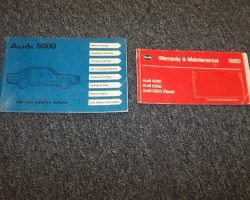 1980 Audi 5000 Owner's Manual Set