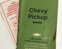 1980 Chevrolet Pickup Truck Owner's Manual Set
