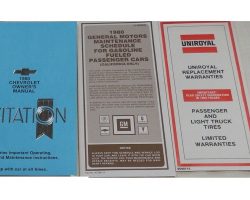 1980 Chevrolet Citation Owner's Manual Set