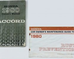 1980 Honda Accord Owner's Manual Set