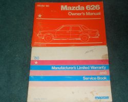 1980 Mazda 626 Owner's Manual Set