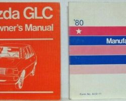 1980 Mazda GLC Owner's Manual Set