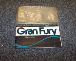 1980 Plymouth Gran Fury Owner's Manual Set