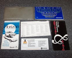 1980 Plymouth Horizon Owner's Manual Set