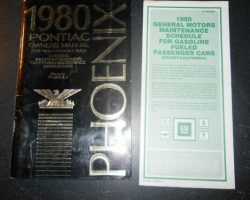 1980 Pontiac Phoenix Owner's Manual Set