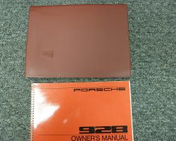 1980 Porsche 928 Owner's Manual Set