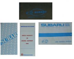 1980 Subaru 1600 & 1800 Owner's Manual Set