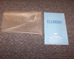 1981 Chevrolet El Camino Owner's Manual Set