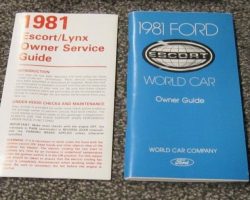 1981 Ford Escort Owner's Manual Set
