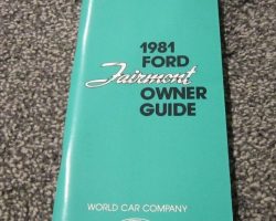 1981 Ford Fairmont Owner's Manual