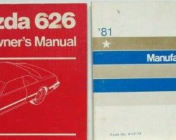 1981 Mazda 626 Owner's Manual Set