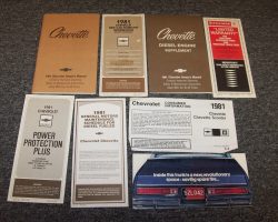 1981 Chevrolet Chevette Owner's Manual Set