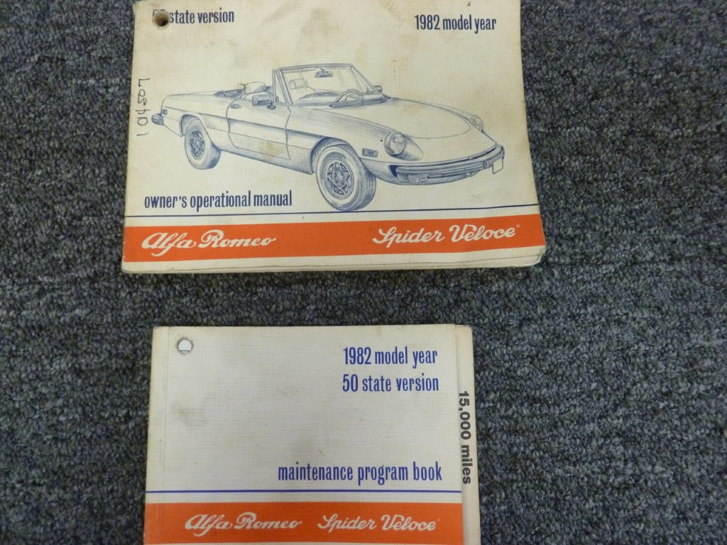 Alfa Romeo Spider Owners Manual – Veloce Handbook Guide Book 1991-1995 Convertible