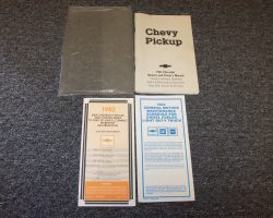 1982 Chevrolet Pickup Truck Owner's Manual Set