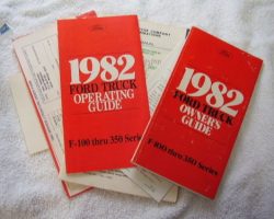1982 Ford F-350 Truck Owner's Manual Set