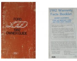 1982 Ford LTD & Country Squire Owner's Manual Set